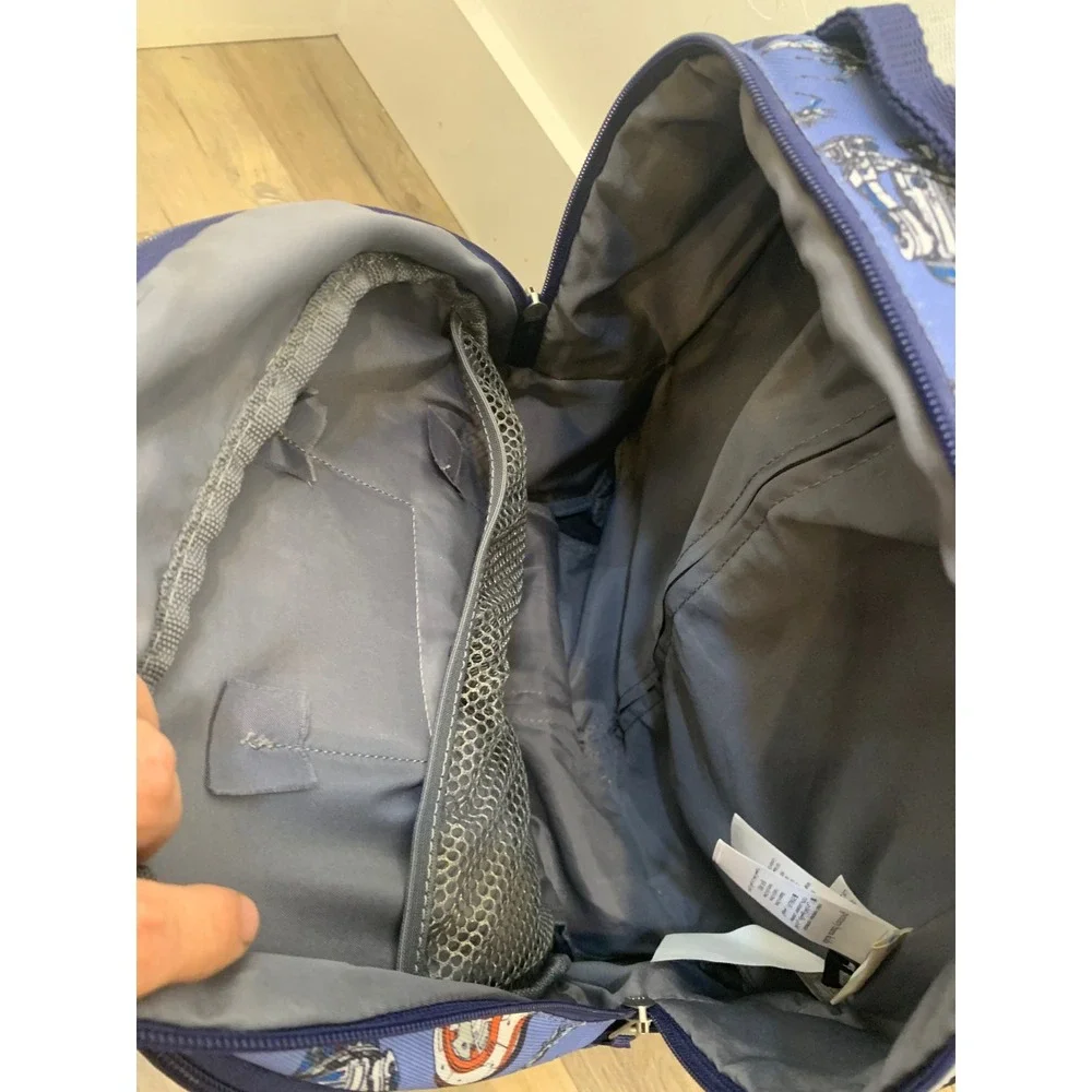 Pottery Barn Kids Star Wars Small Blue Droid Rolling Backpack Kids